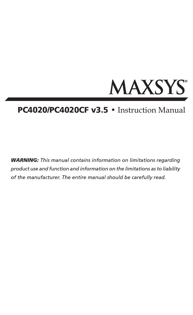 DSC MAXSYS PC4020 User manual