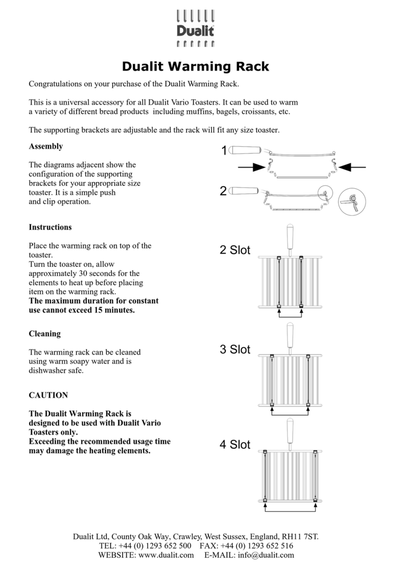 Dualit Warming Rack instruction manual