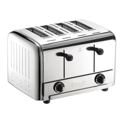 Dualit Catering Pop Up Toaster Instruction manual & guarantee
