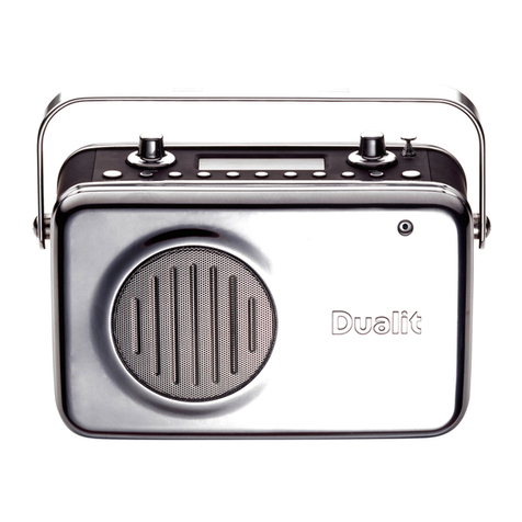 Dualit KITCHEN RADIO instruction manual