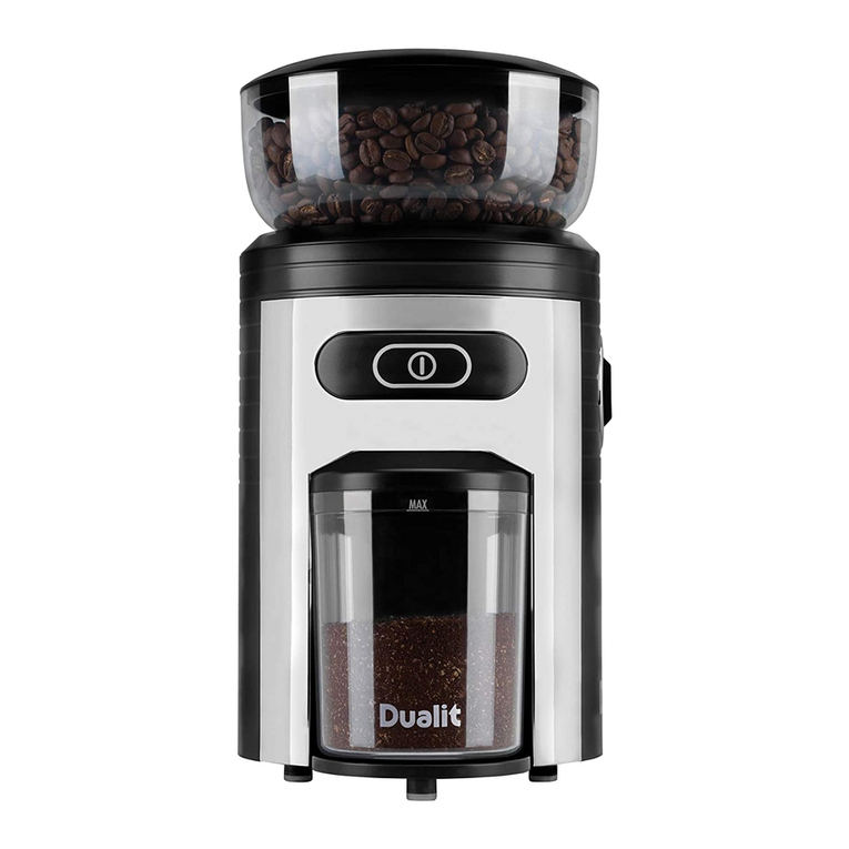 Dualit Coffee Grinder Instruction manual & guarantee