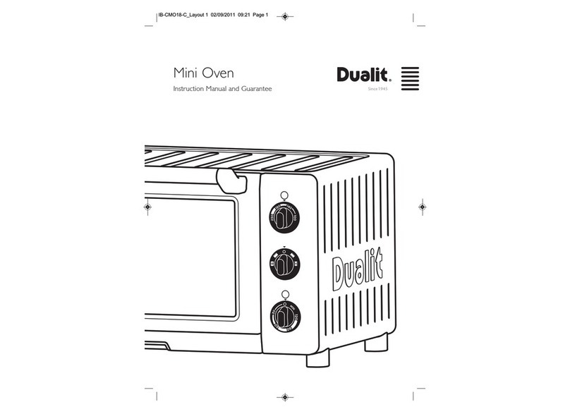 Dualit Mini Oven Instruction manual and guarantee