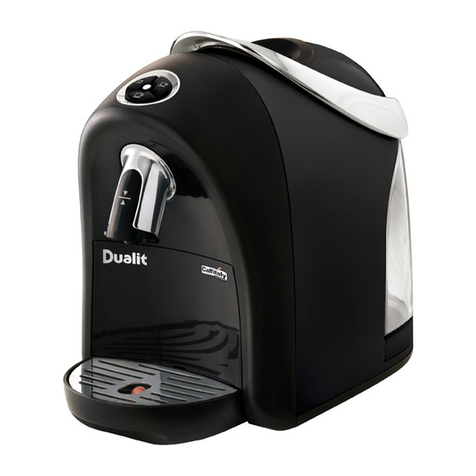 Dualit Piccolina Capsule Machine Instruction manual & guarantee