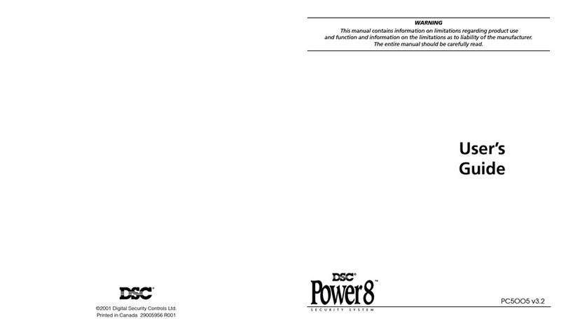 DSC Power8 PC5005 user guide