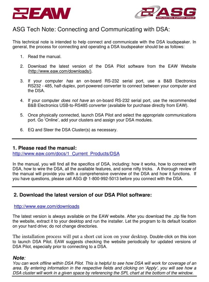 EAW DSA User manual
