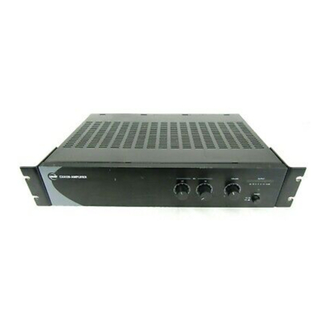 EAW POWER AMPLIFIER CXA120 User manual