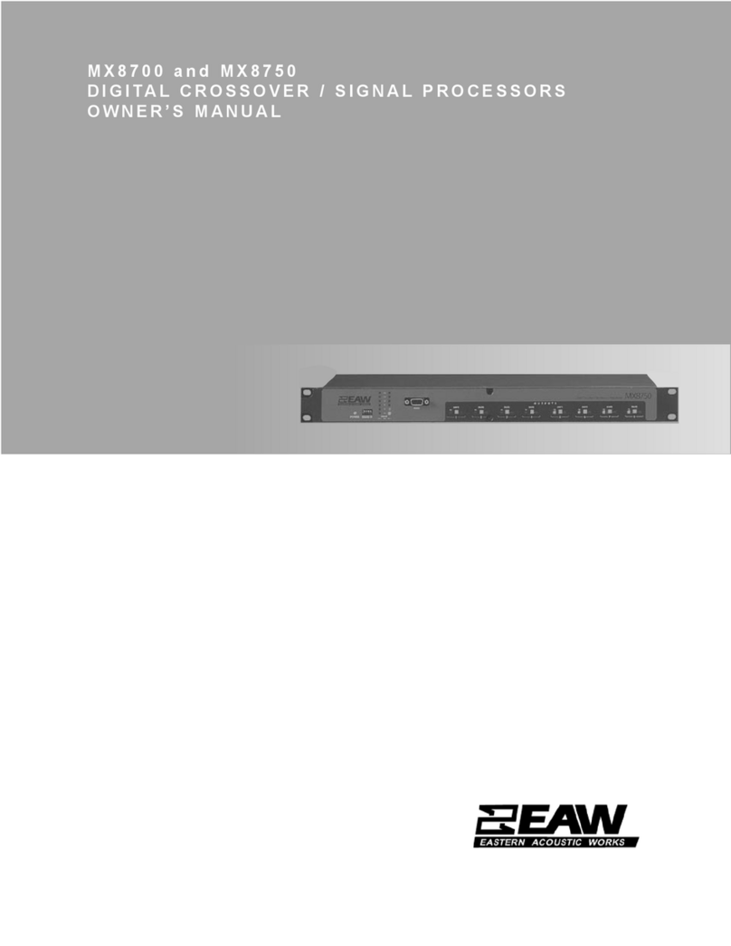 EAW MX8700 owner's manual