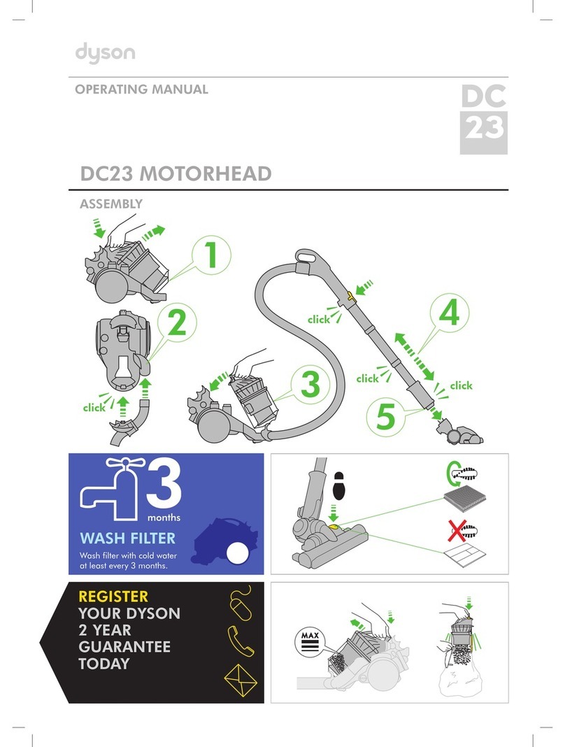Dyson DC23 Motorhead User manual Dyson DC23 Motorhead User manual