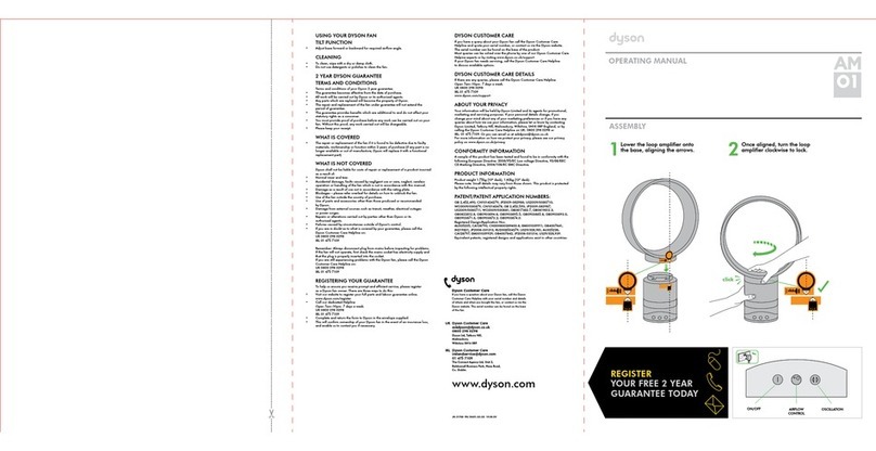 Dyson AM01 operating manual