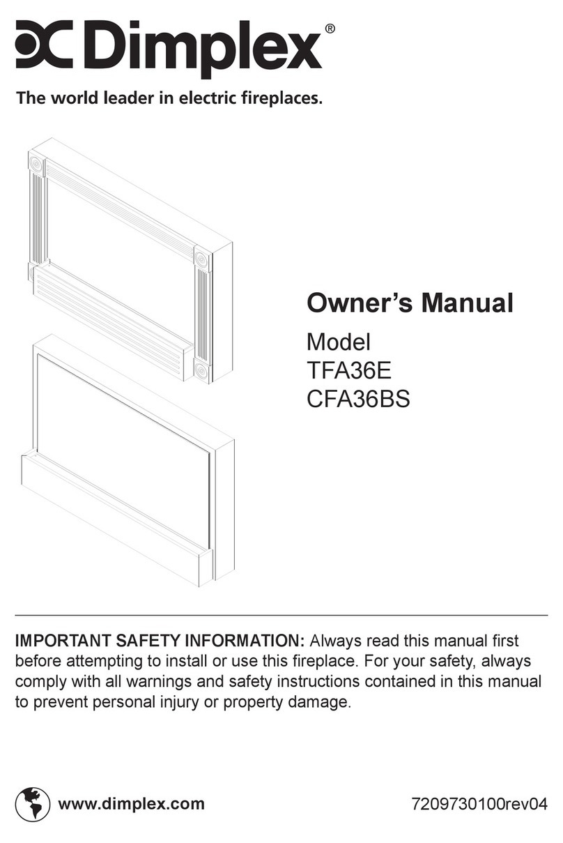 Dimplex TFA36E owner's manual Dimplex TFA36E owner's manual