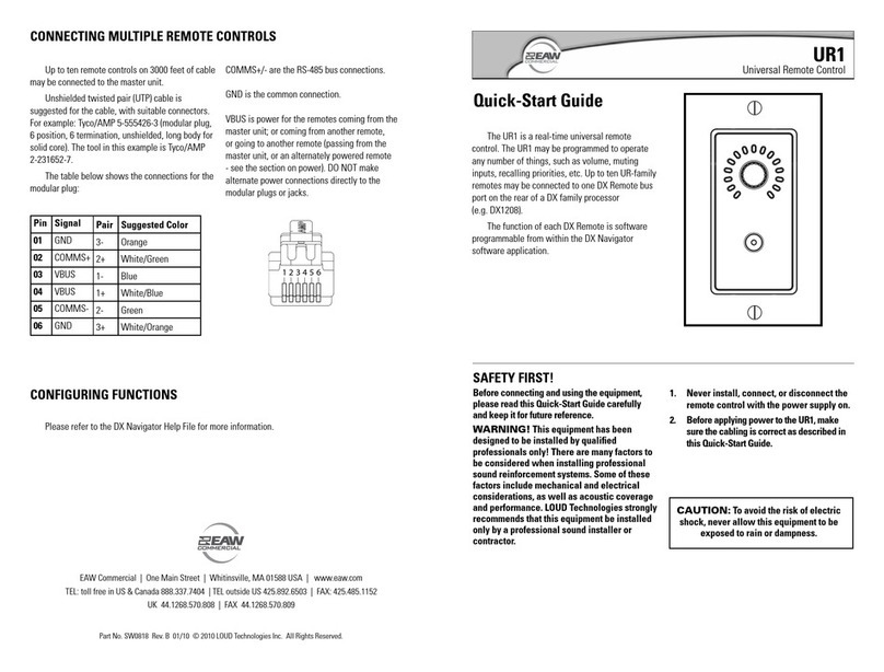 EAW UR1 quick start guide