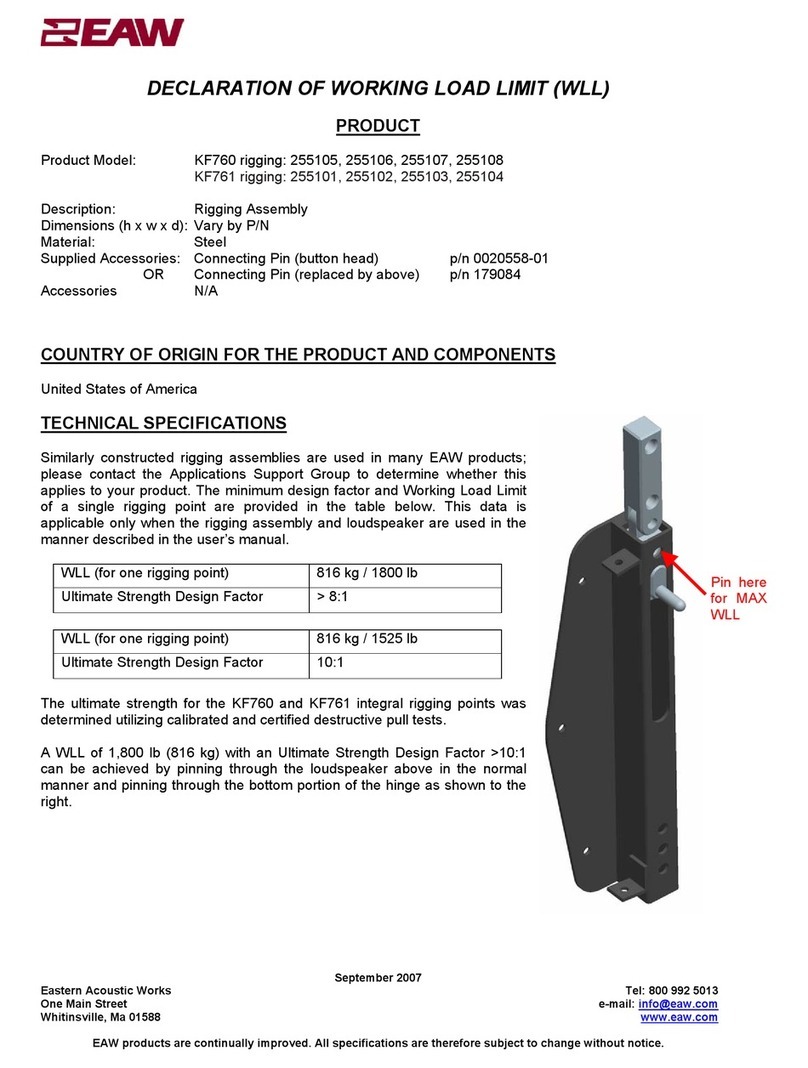 EAW KF760 Declaration of conformity
