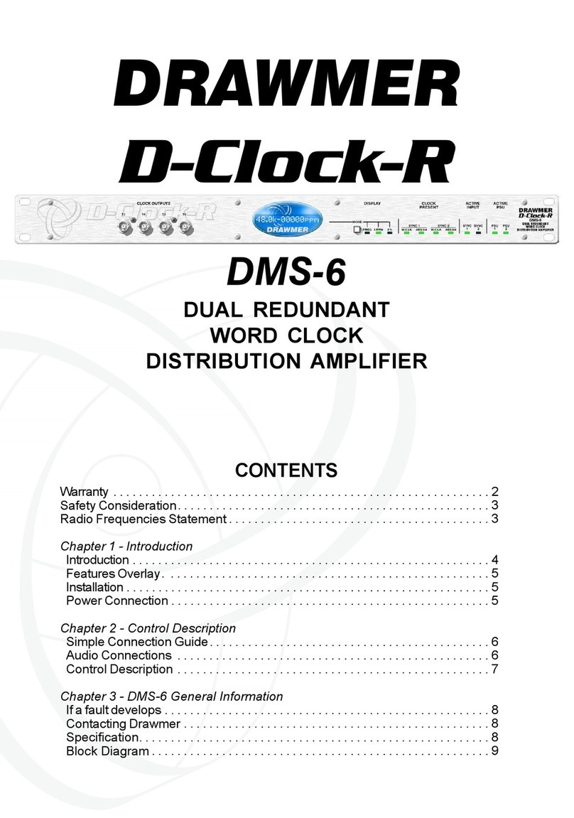 Drawmer D-Clock-R DMS-6 User manual