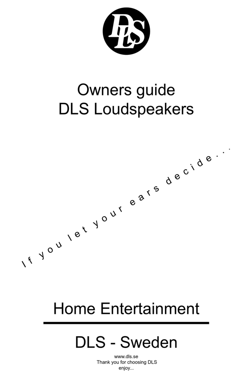DLS DLS Loudspeakers User manual