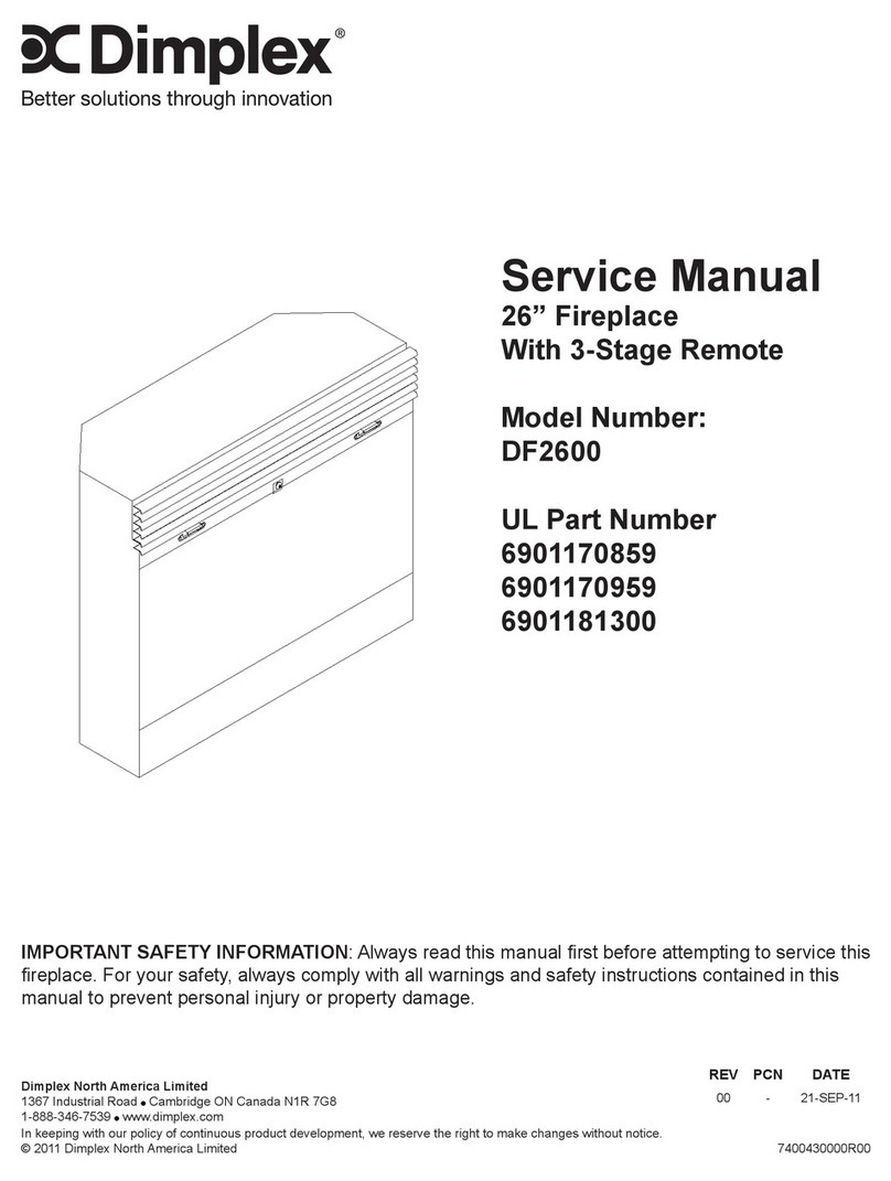 Dimplex DF2600 User manual Dimplex DF2600 User manual