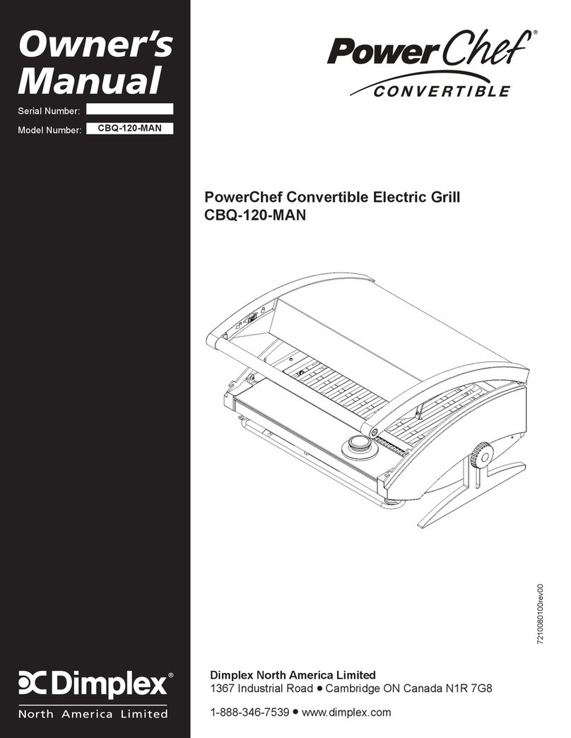 Dimplex PowerChef CBQ-120-MAN owner's manual