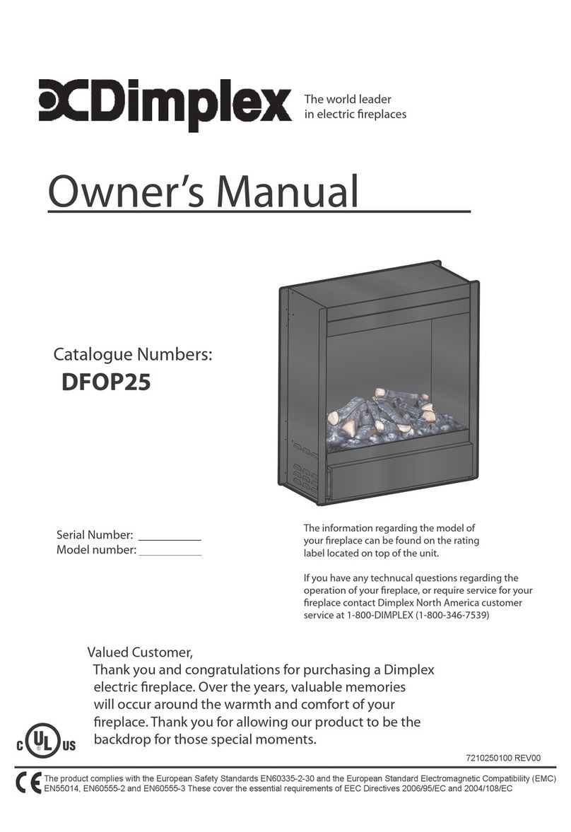 Dimplex DFOP25 User manual Dimplex DFOP25 User manual