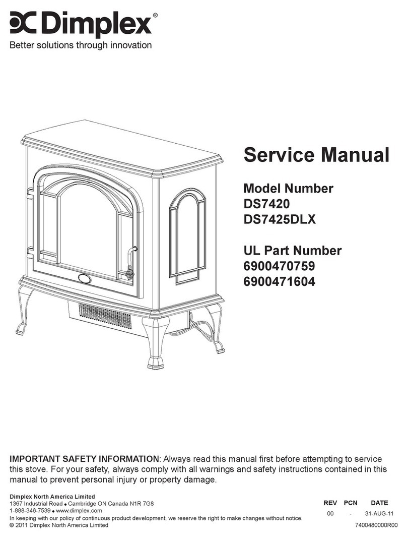 Dimplex DS7420 User manual Dimplex DS7420 User manual