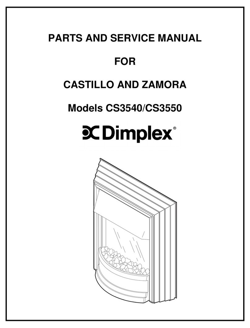 Dimplex CASTILLO CS3540 Parts and service manual