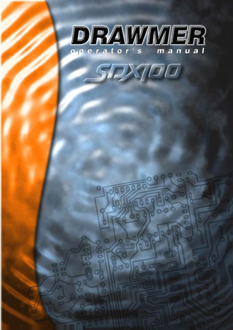 Drawmer SDX100 Operator's manual