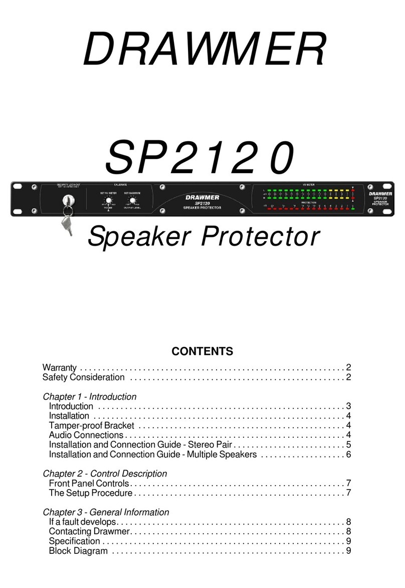 Drawmer SP2120 Operator's manual