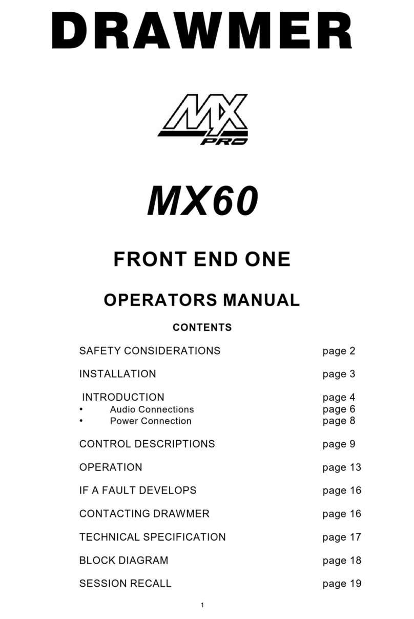 Drawmer MX PRO MX60 User manual
