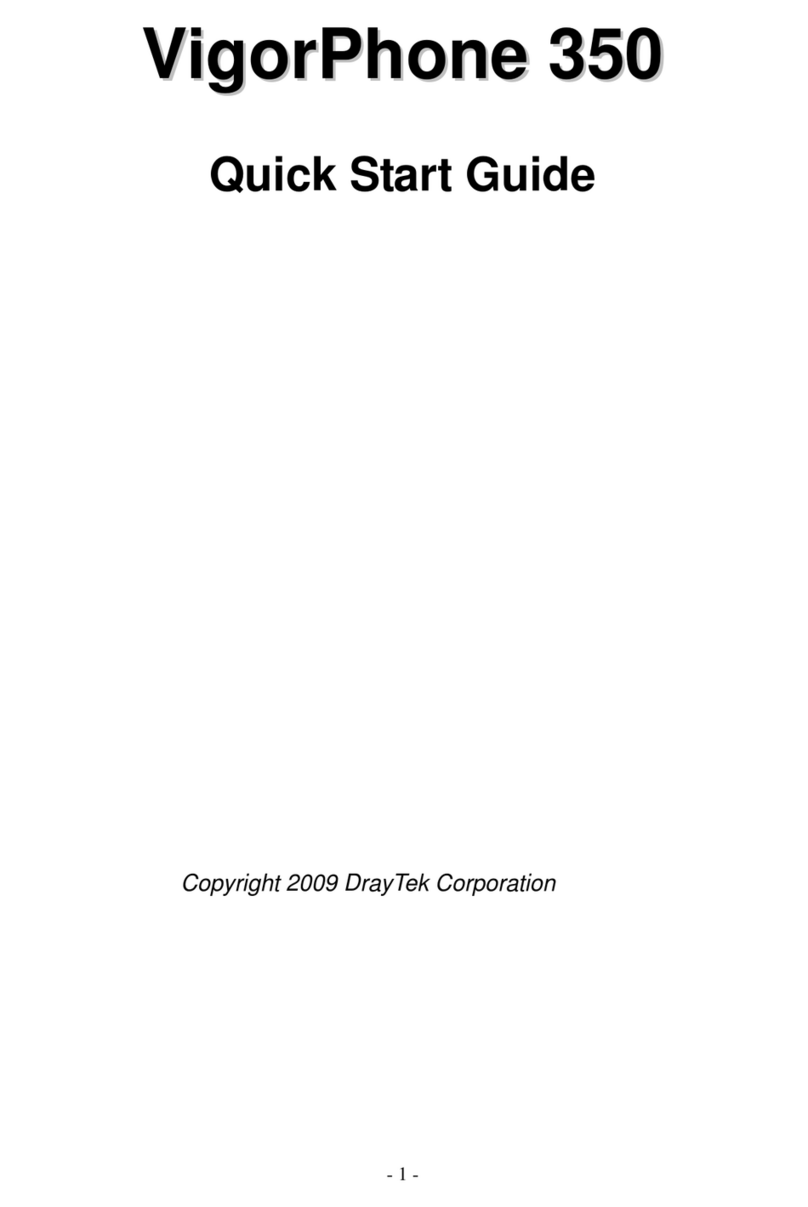 Draytek VigorPhone 350 quick start guide