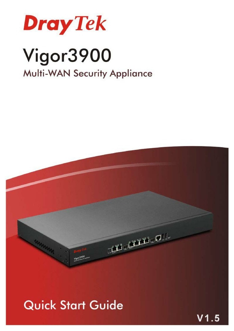 Draytek Vigor3900 Series User manual