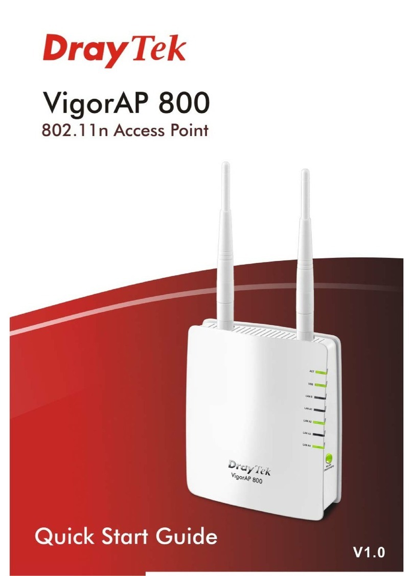 Draytek VigorAP 800 User manual Draytek VigorAP 800 User manual