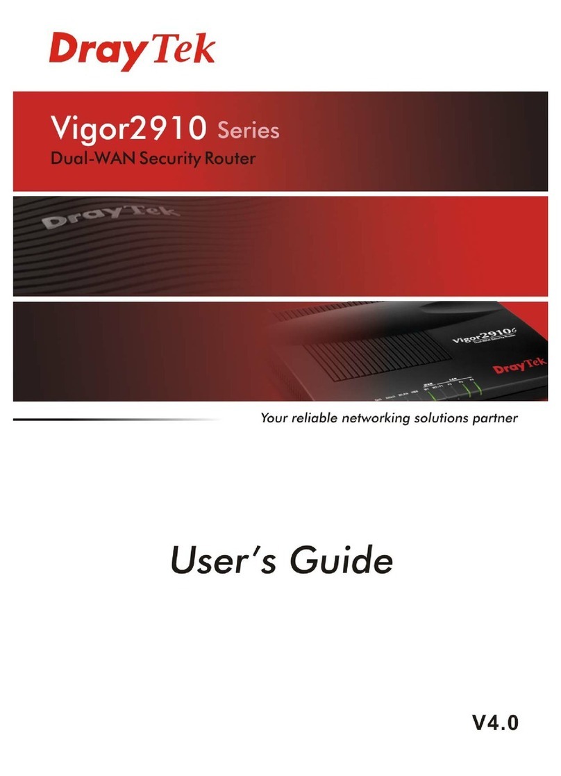 Draytek Vigor2910 Series user guide