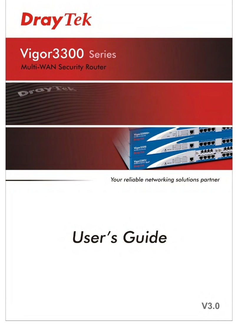 Draytek Vigor3300 Series User manual