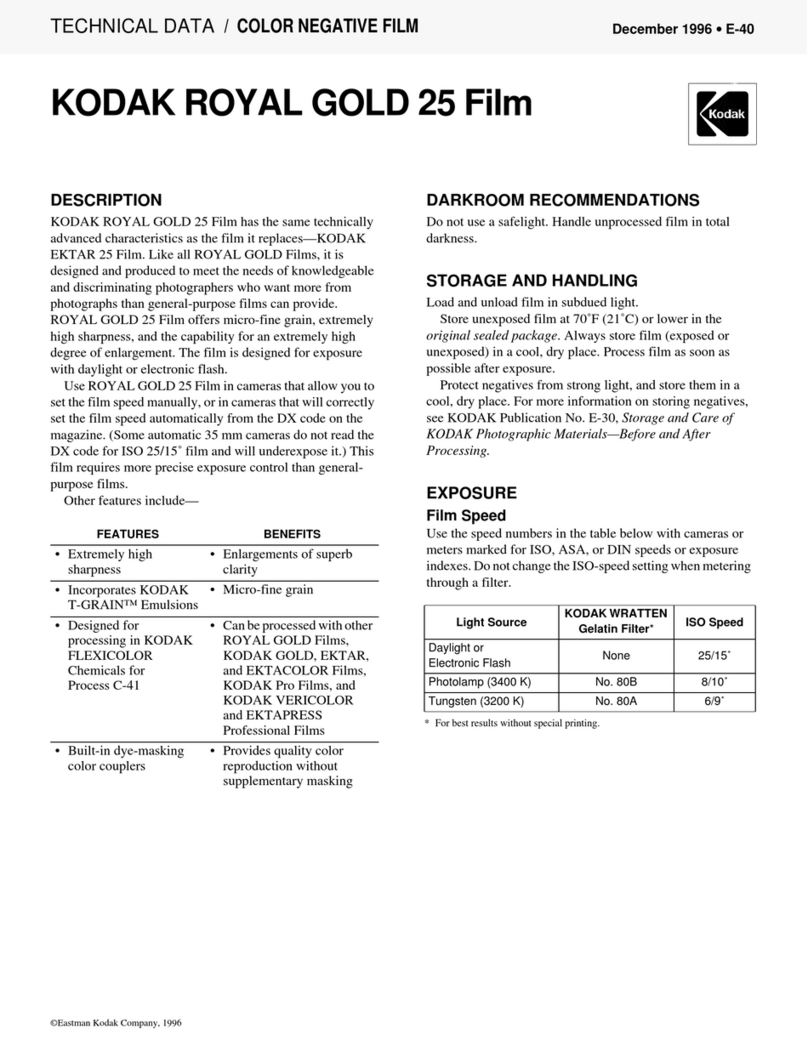 Kodak ROYAL GOLD 25 E-40 Instruction manual