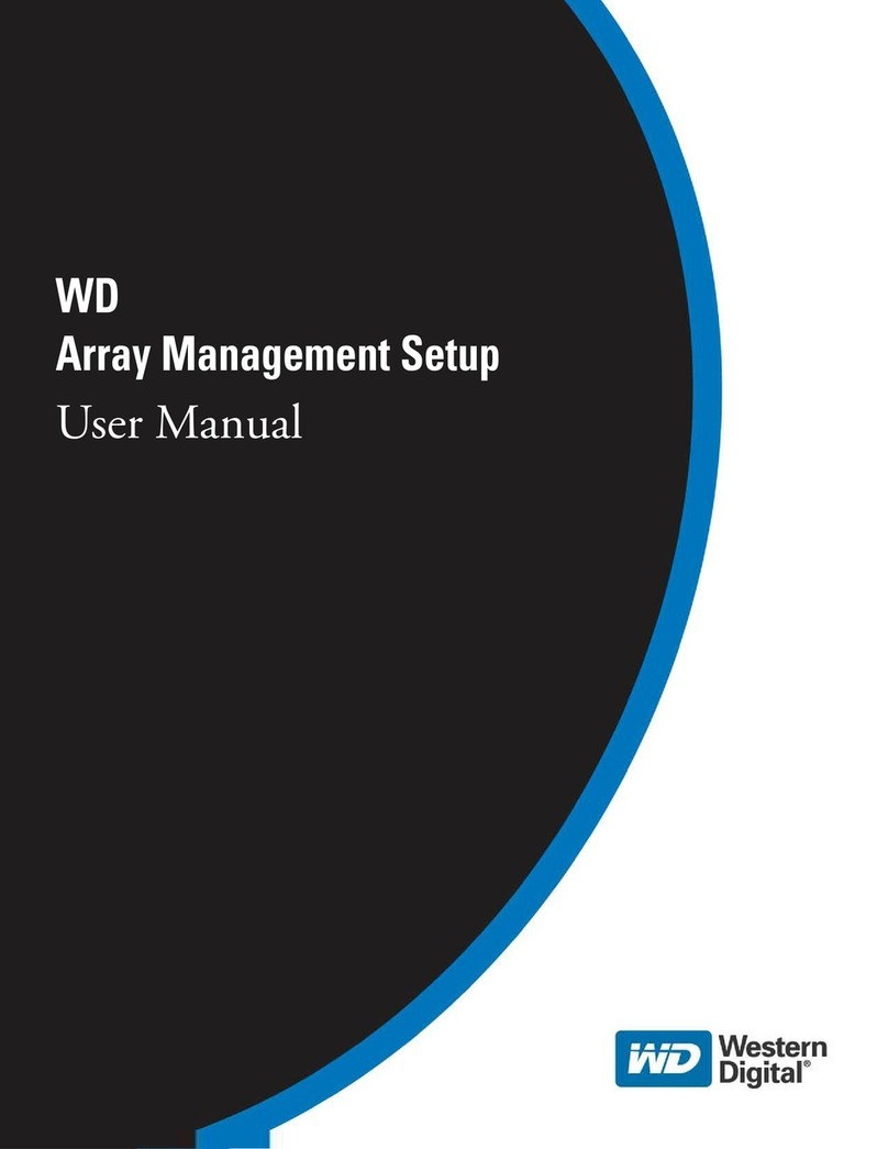 Western Digital Array Management Setup User manual