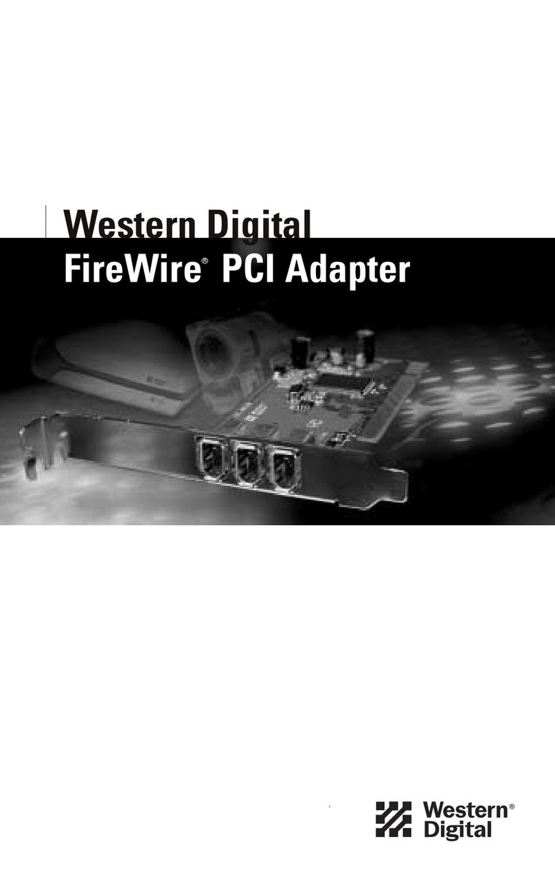 Western Digital FireWire PCI Adapter User manual