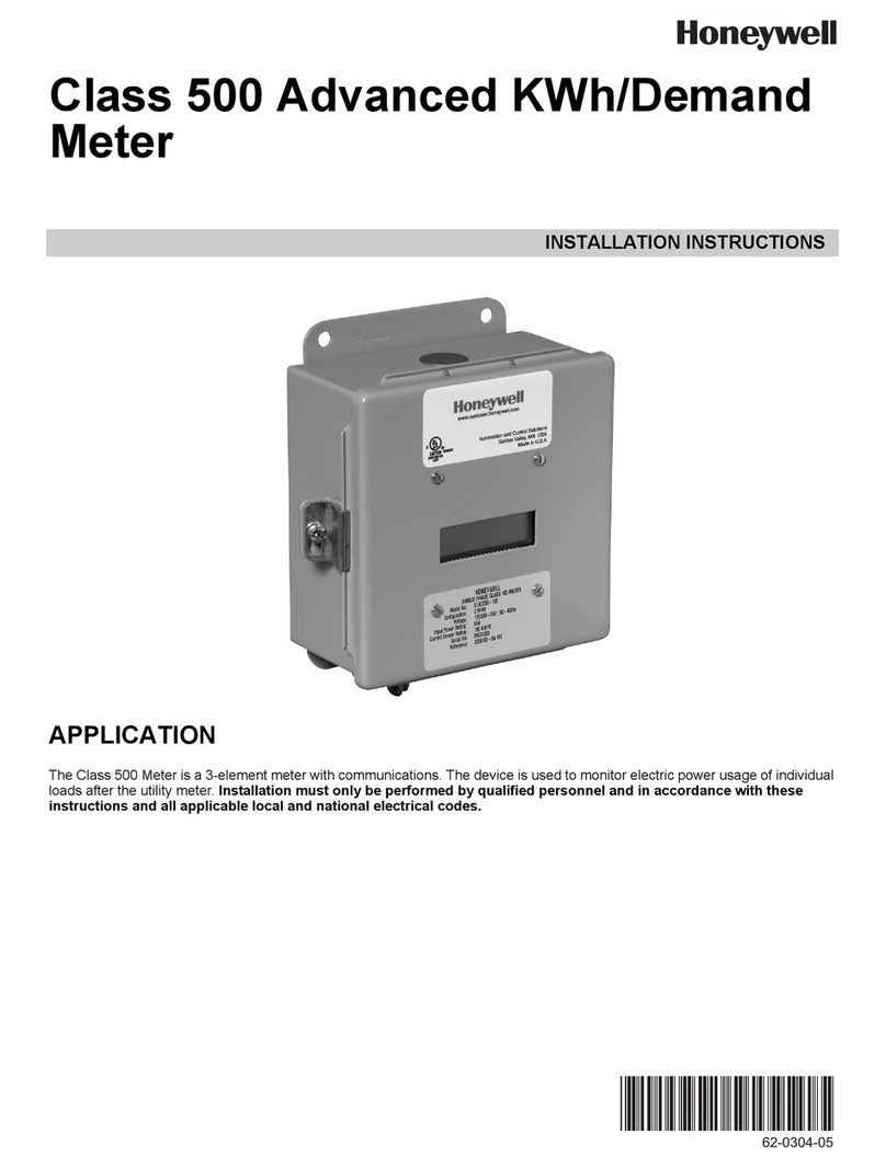 Honeywell Class 500 installation instructions