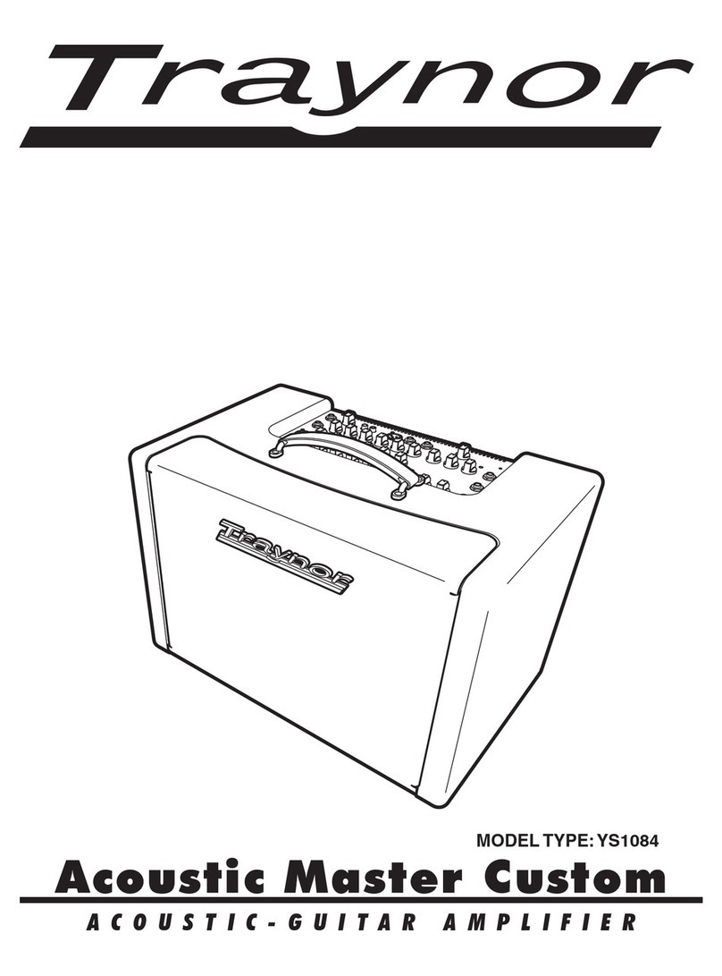 Traynor Acoustic Master Custom owner's manual