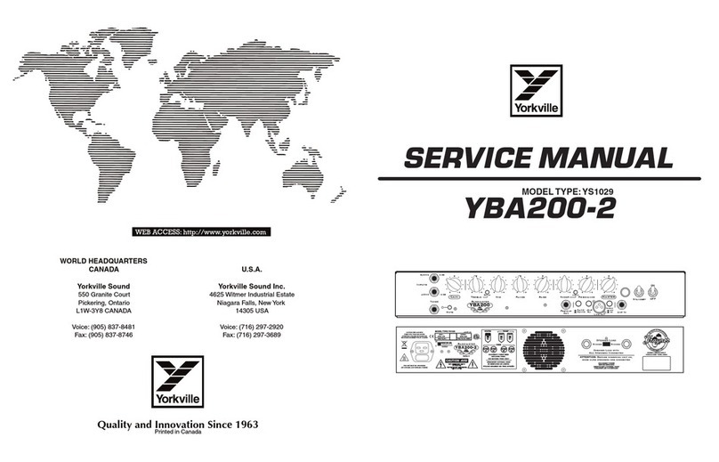 YORKVILLE YB200-2 User manual