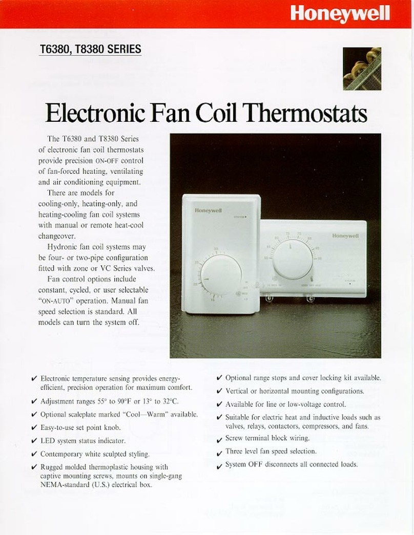 Honeywell T6380 Series User manual
