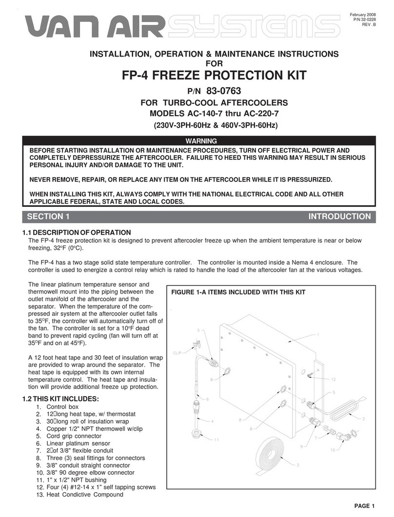 Van Air Systems FP-4 Installation, operation & maintenance instructions Van Air Systems FP-4 Installation, operation & maintenance instructions