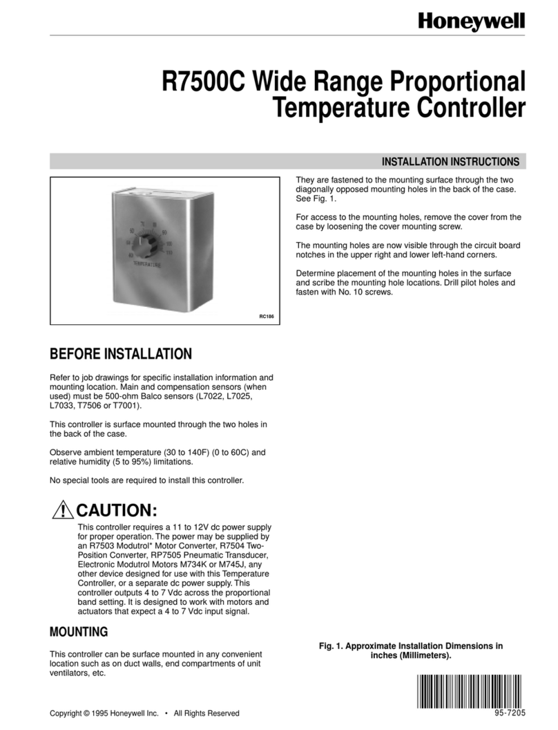 Honeywell R7500C User manual Honeywell R7500C User manual