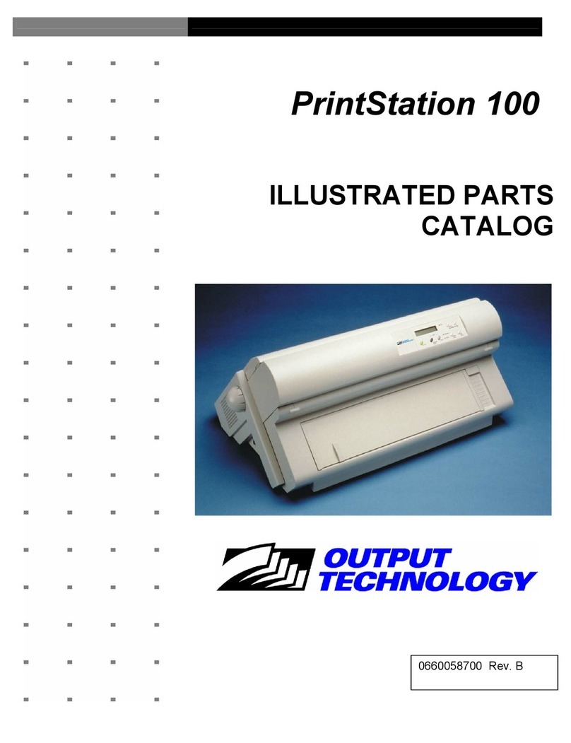 Output Technology PrintStation 100 Illustrated parts catalog