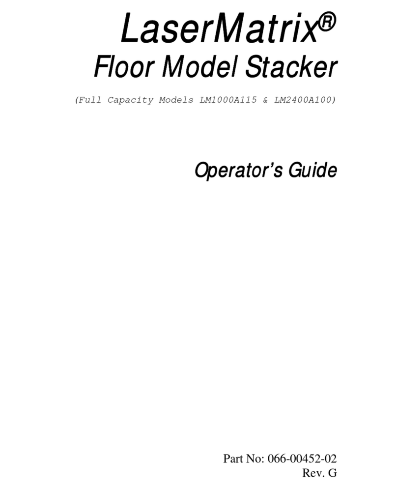 Output Technology LaserMatrix Floor Model Stacker Manual