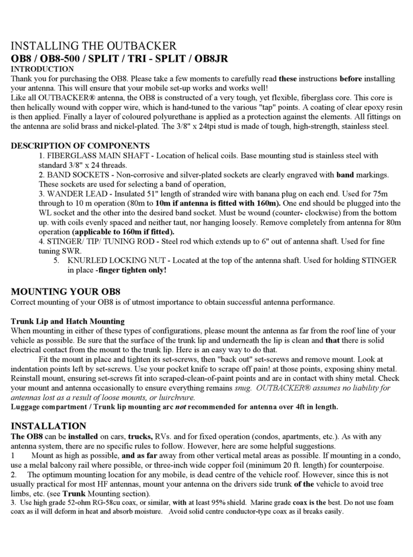 Outbacker OB8 installation instructions