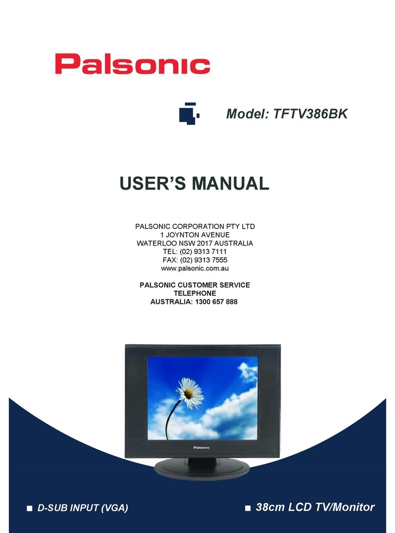 Palsonic TFTV386BK User manual