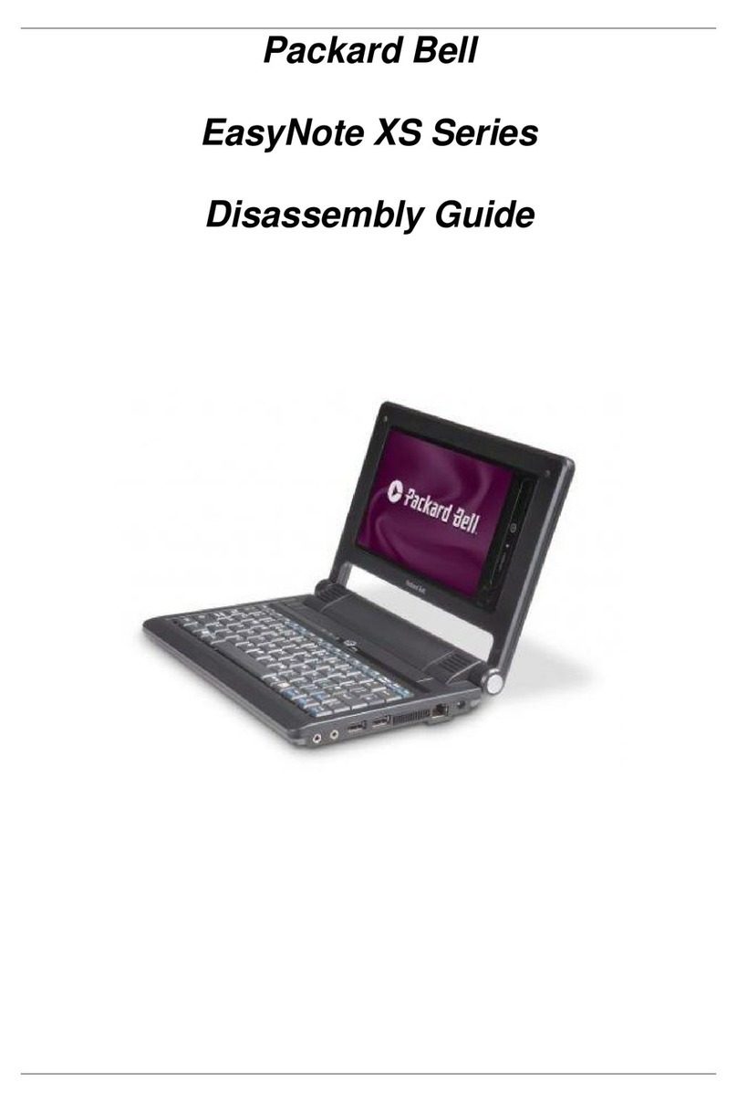 Packard Bell EasyNote XS Series Installation instructions