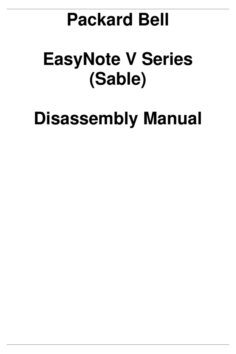 Packard Bell EasyNote V Series Disassembly manual Packard Bell EasyNote V Series Disassembly manual