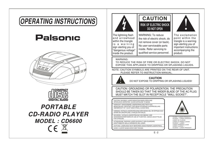 Palsonic CD6600 operating instructions