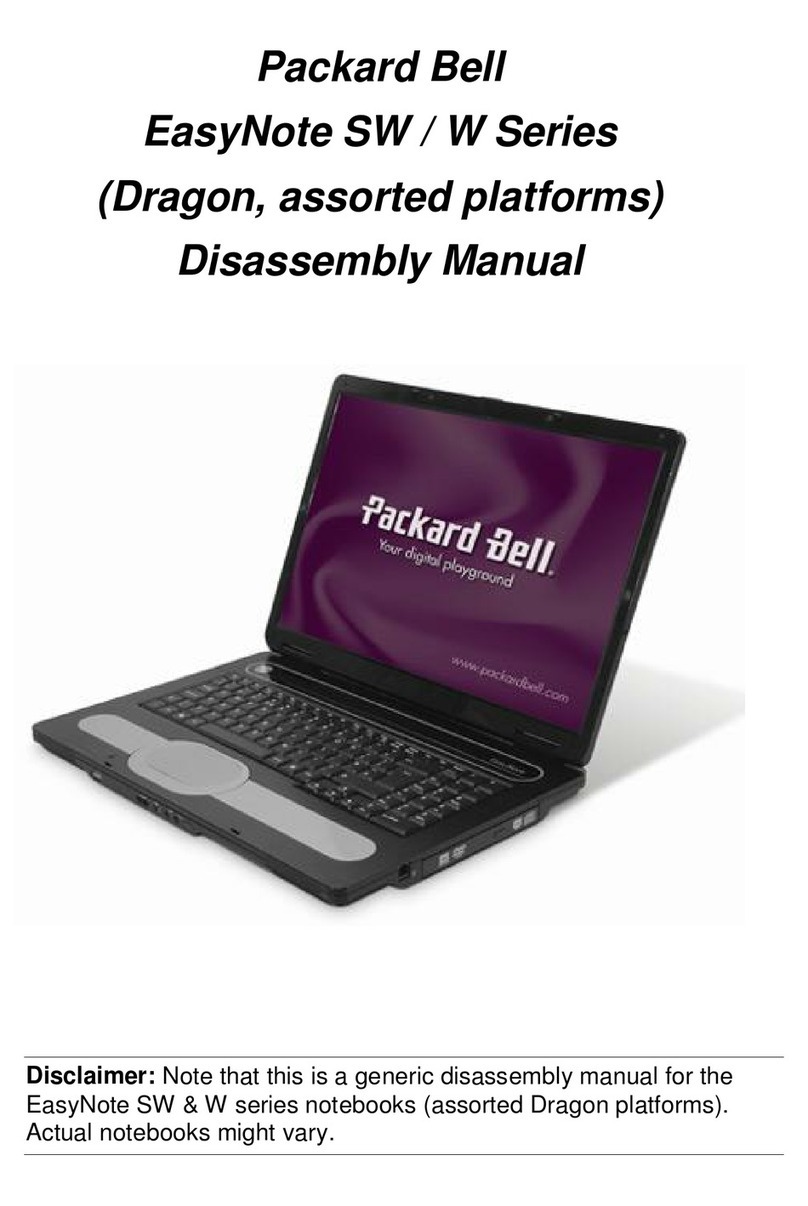 Packard Bell EasyNote SW Series Installation instructions Packard Bell EasyNote SW Series Installation instructions
