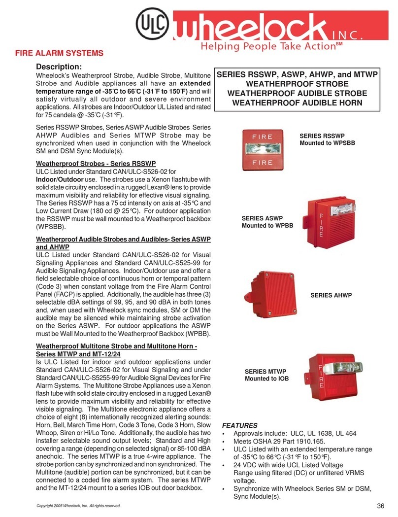 Wheelock AHWP Series specification