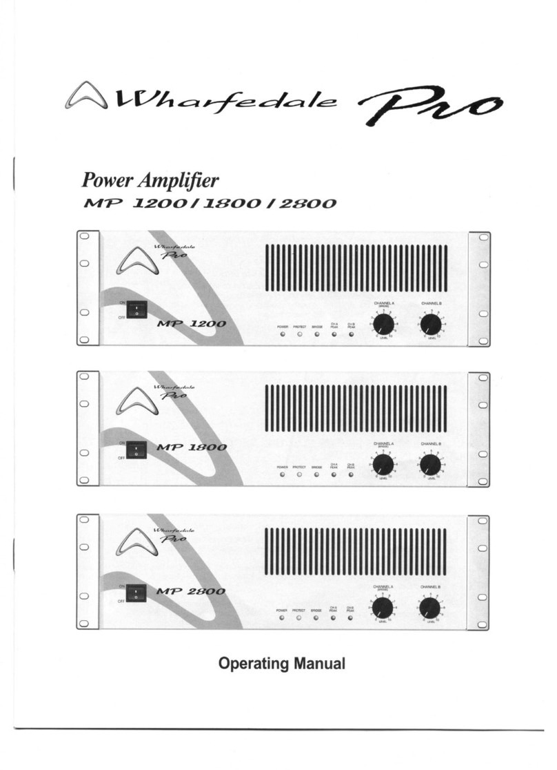 Wharfedale Pro MP 1200 operating manual